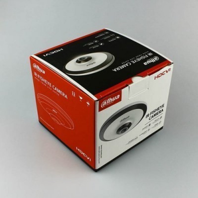 HDCVI видеокамера Fisheye 5 Мп Dahua DH-HAC-EW2501P со встроенным микрофоном для системы видеонаблюдения